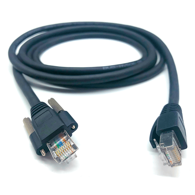 Black Network Servo Cable Plug Network Ethernet Patch Cable 1