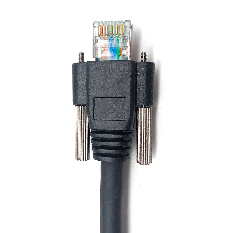 Black Network Servo Cable Plug Network Ethernet Patch Cable 2