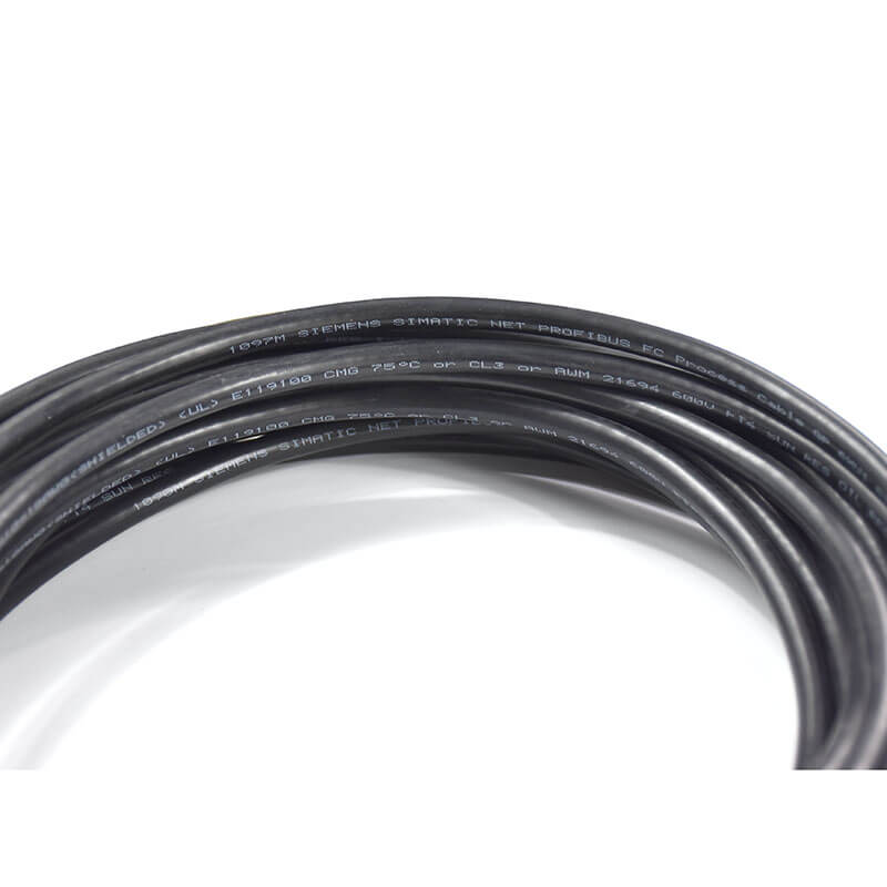 Two core black shielded compatible PA bus cable 6xv1830 5fh10 field communication cable 4