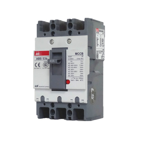 LS Meta MEC MCCBs 50AF ABS52b ABS53b ABS54b 2P 3P 4P 4