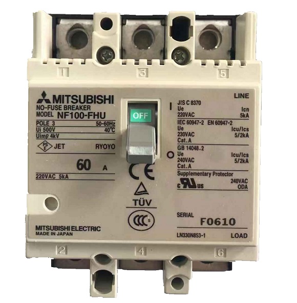 Mitsubishi Earth leakage circuit breaker NF100 FHU NV100 FHU 4
