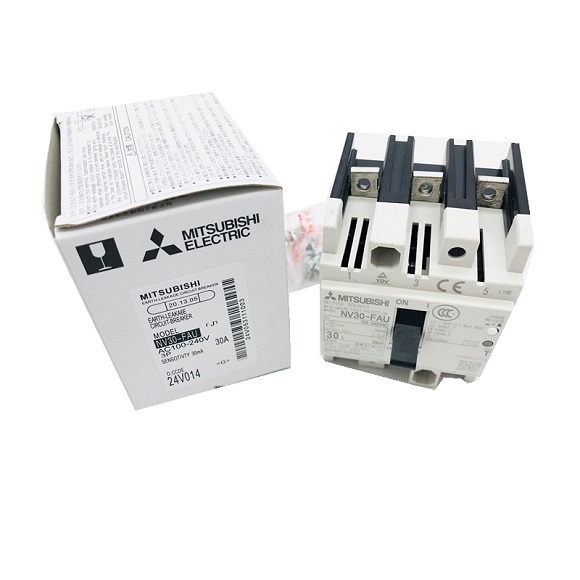 Mitsubishi Earth leakage circuit breaker NF30 FA NF30 FAU NV30 FA NF30 FAU NV50 FA NF30 FAU 5